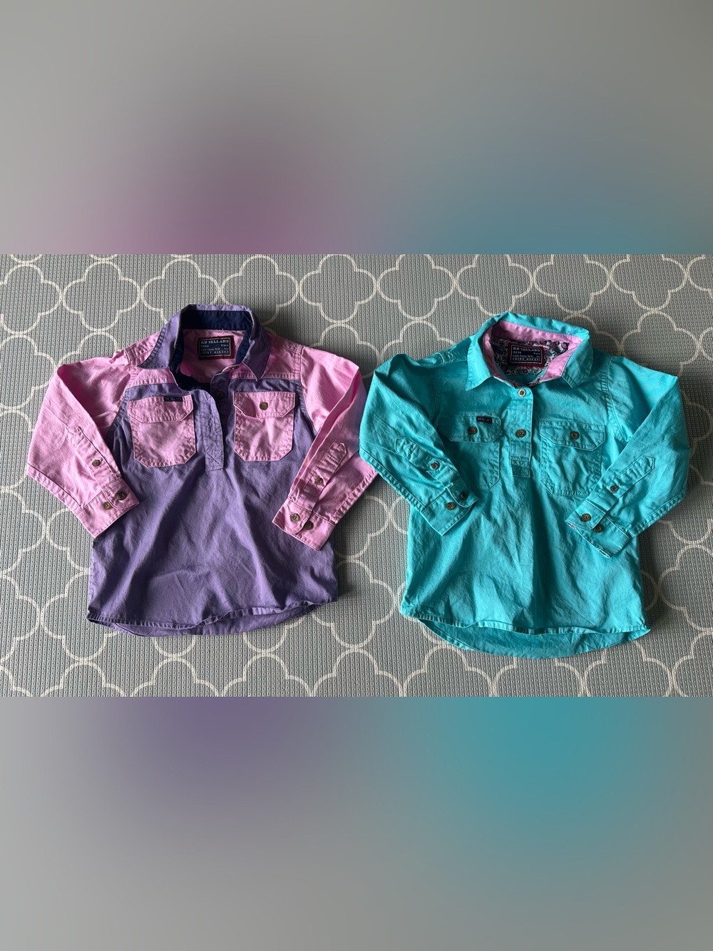 RB Sellars Girls Western Shirts x 2